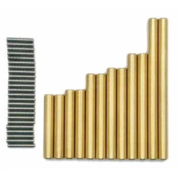 12 Stk. Crawler Links aus Messing incl. 24 Stk. VA-Stiftschrauben